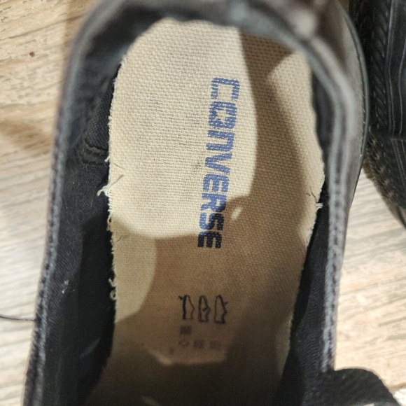 Converse All Stars, Black Sneakers, Mens 9, Womens 11 - Picture 4 of 8